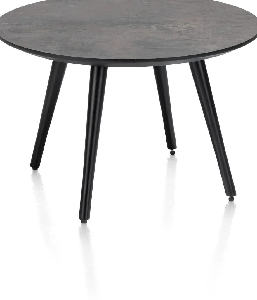 Maze, salontafel rond 60 cm - hoogte 39 cm - Antraciet