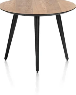 Maze, salontafel rond 60 cm - hoogte 46 cm - Antraciet