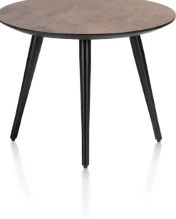 Maze, salontafel rond 60 cm - hoogte 46 cm - Antraciet