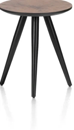 Maze, salontafel rond 40 cm - hoogte 46 cm - Antraciet