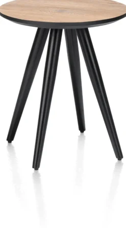 Maze, salontafel rond 40 cm - hoogte 46 cm - Antraciet
