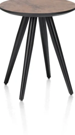 Maze, salontafel rond 40 cm - hoogte 46 cm - Antraciet