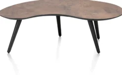 Maze, salontafel 100 x 59 cm - niervormig - hoogte 32 cm - Antraciet