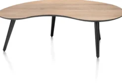 Maze, salontafel 100 x 59 cm - niervormig - hoogte 32 cm - Antraciet