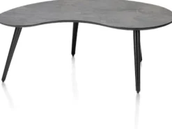 Maze, salontafel 100 x 59 cm - niervormig - hoogte 39 cm - Antraciet
