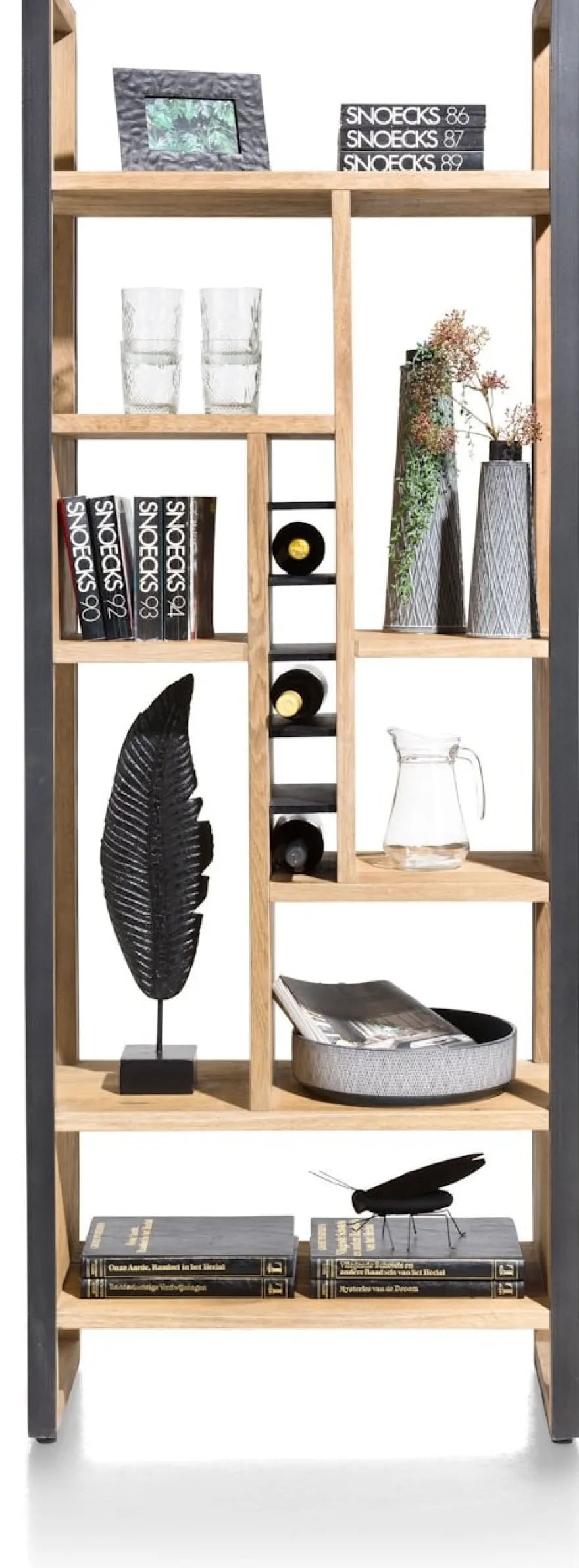 Metalo, roomdivider 75 cm - 8-niches + 6-wijnvakken