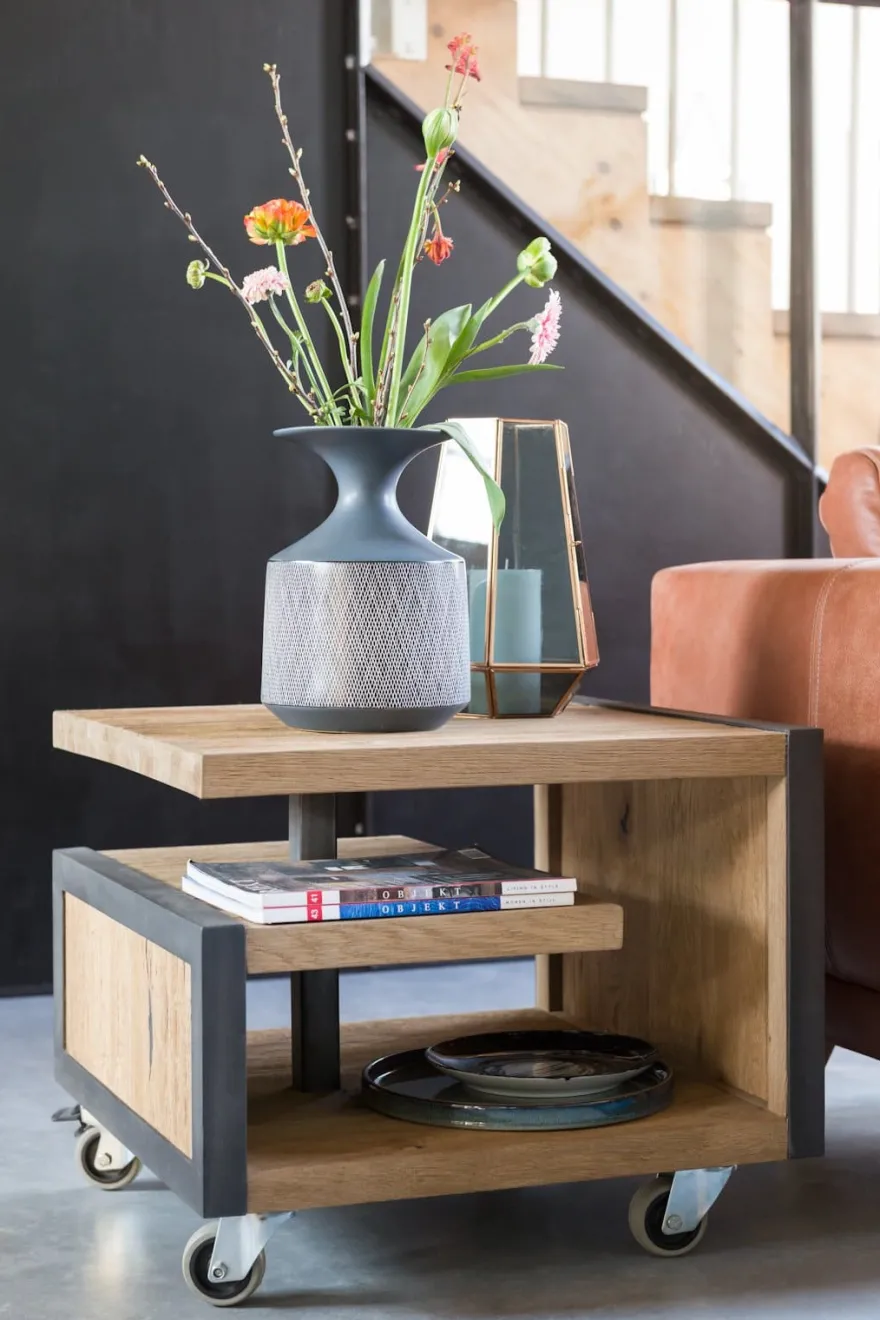 Metalo, salontafel 120 x 60 cm + 1-niche