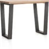 Metalox, bartafel 130 x 90 cm (hoogte: 92 cm) - zonder rand boomschors + V-vorm metalen poot