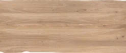 Metalox, bartafel 130 x 90 cm (hoogte: 92 cm) - met rand boomschors + V-vorm metalen / houten poot