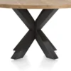 Metalox, eetkamertafel rond 130 cm