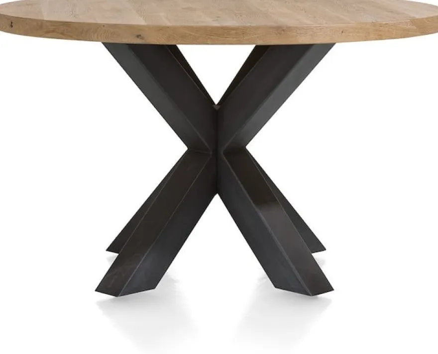 Metalox, eetkamertafel rond 130 cm