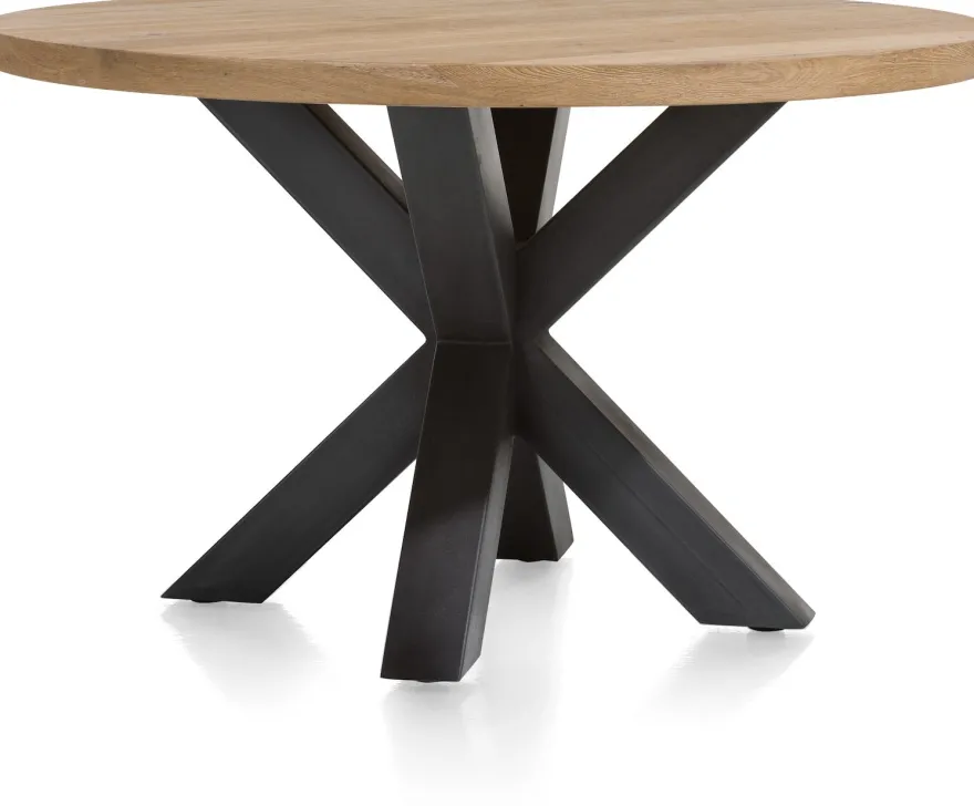 Metalox, eetkamertafel rond 130 cm