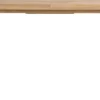 Metalox, uitschuiftafel 160 (+ 50) x 100 cm - met rand boomschors + V-vorm metalen poot