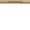 Metalox, uitschuiftafel 190 (+ 50) x 100 cm - met rand boomschors + V-vorm metalen / houten poot