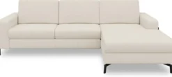 Napels, hoekbank rechts - stof Vada - Creme