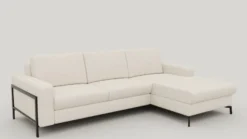 Napels, hoekbank rechts - stof Vada - Creme