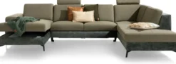 Napels, Longchair links - 2,5 zits zonder armen - ottomane rechts
