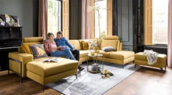 Napels, Longchair links - 2,5 zits zonder armen - ottomane rechts