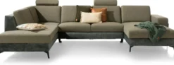 Napels, Ottomane links - 2,5 zits zonder arm - longchair rechts