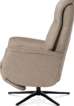Nocara, relax-fauteuil - manueel - zwarte poot - vaste hoofdsteun