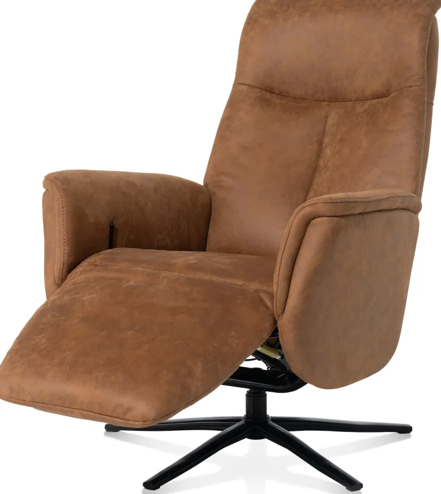 Nocarini, relaxfauteuil elektrisch - stof Oregon - Desert
