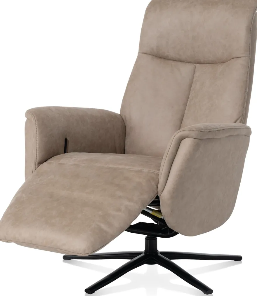 Nocarini, relaxfauteuil elektrisch - stof Oregon - Desert