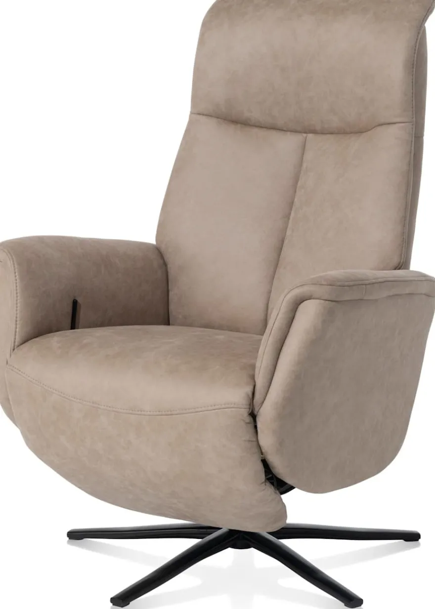 Nocarini, relaxfauteuil elektrisch - stof Oregon - Desert