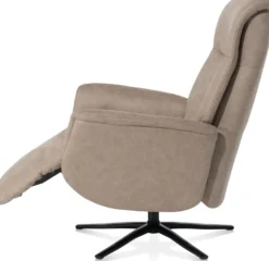 Nocarini, relaxfauteuil elektrisch - stof Oregon - Desert