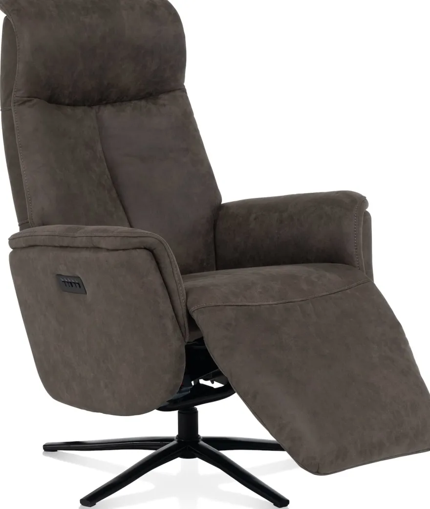 Nocarini, relaxfauteuil elektrisch - stof Oregon - Desert
