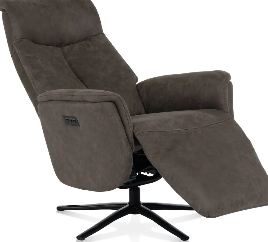 Nocarini, relaxfauteuil elektrisch - stof Oregon - Desert
