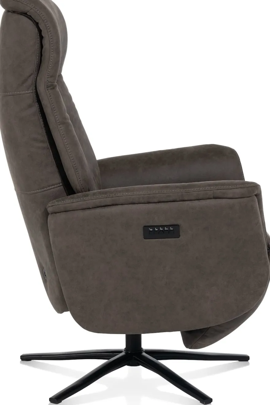 Nocarini, relaxfauteuil elektrisch - stof Oregon - Desert