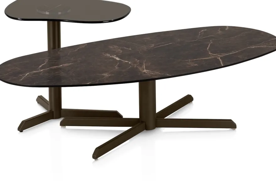 Nuoro, Salontafel 44 x 55 cm, glas