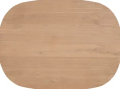 Nyborg, uitschuiftafel 150 (+ 40) x 130 cm - Deens ovaal - centrale poot hout