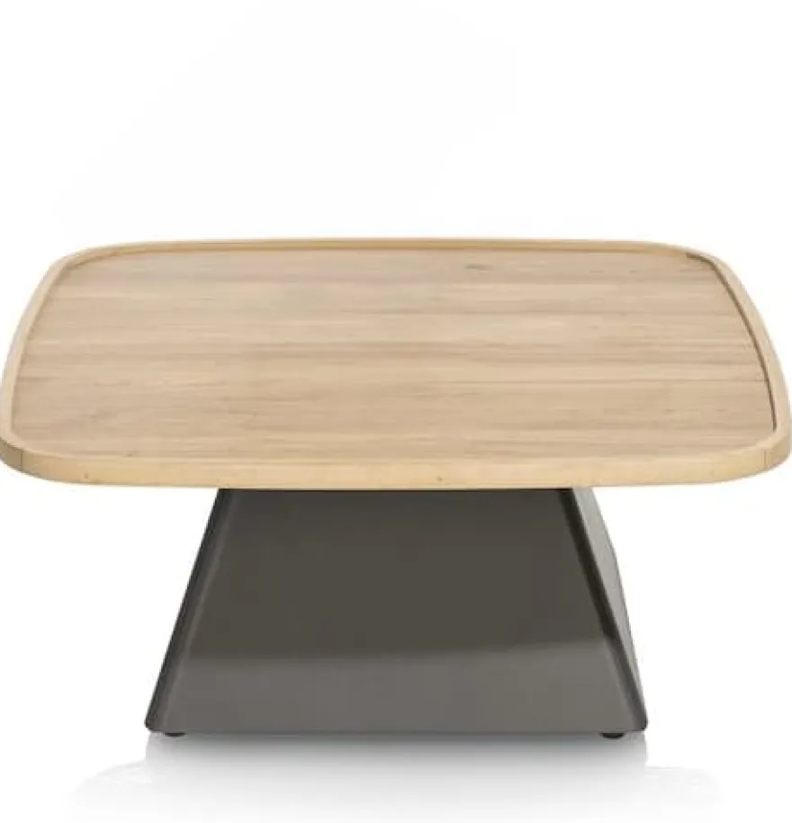 Oskar, salontafel 80 x 80 cm - HPL - natural