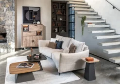 Oskar, salontafel 60 x 60 cm - HPL - Onyx