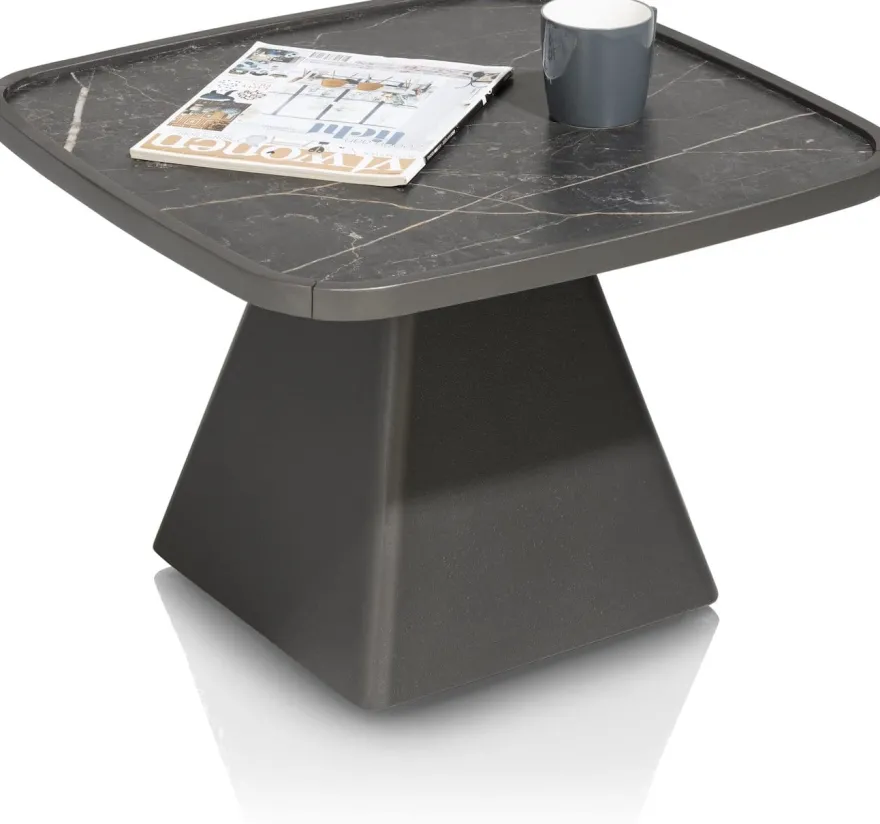 Oskar, salontafel 60 x 60 cm - HPL - Onyx
