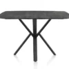 Palace, bartafel 150 x 120 cm - centrale poot (hoogte: 92 cm) - Antraciet