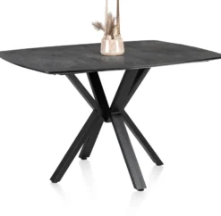 Palace, bartafel 150 x 120 cm - centrale poot (hoogte: 92 cm) - Antraciet