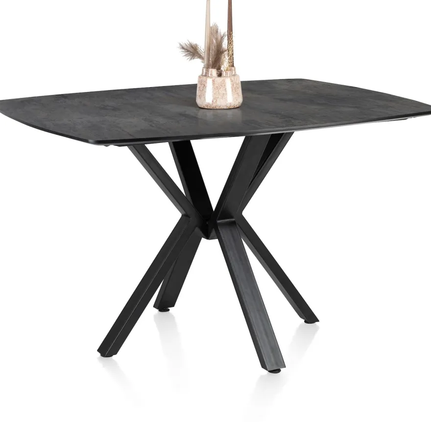 Palace, bartafel 150 x 120 cm - centrale poot (hoogte: 92 cm) - Antraciet