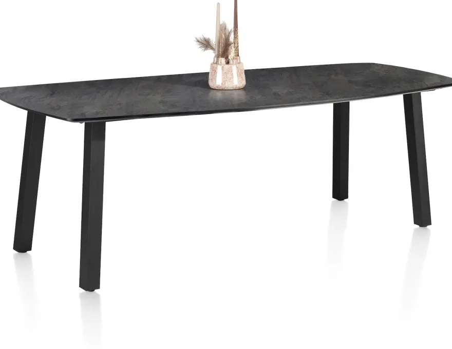 Palace, bartafel 210 x 110 cm - 4-poten (hoogte: 92 cm) - Antraciet