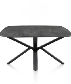 Palace, eetkamertafel rond 150 x 120 cm - centrale poot - Antraciet