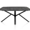 Palace, eetkamertafel 180 x 110 cm - centrale poot - Antraciet