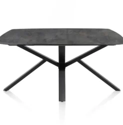 Palace, eetkamertafel 180 x 110 cm - centrale poot - Antraciet
