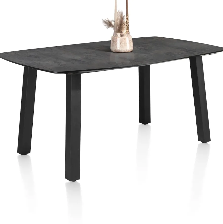 Palace, eetkamertafel 210 x 110 cm - 4-poten - Antraciet