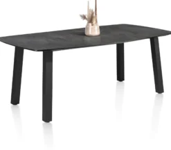 Palace, eetkamertafel 240 x 115 cm - 4-poten - Antraciet