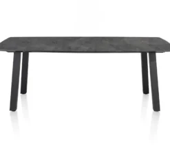 Palace, eetkamertafel 240 x 115 cm - 4-poten - Antraciet