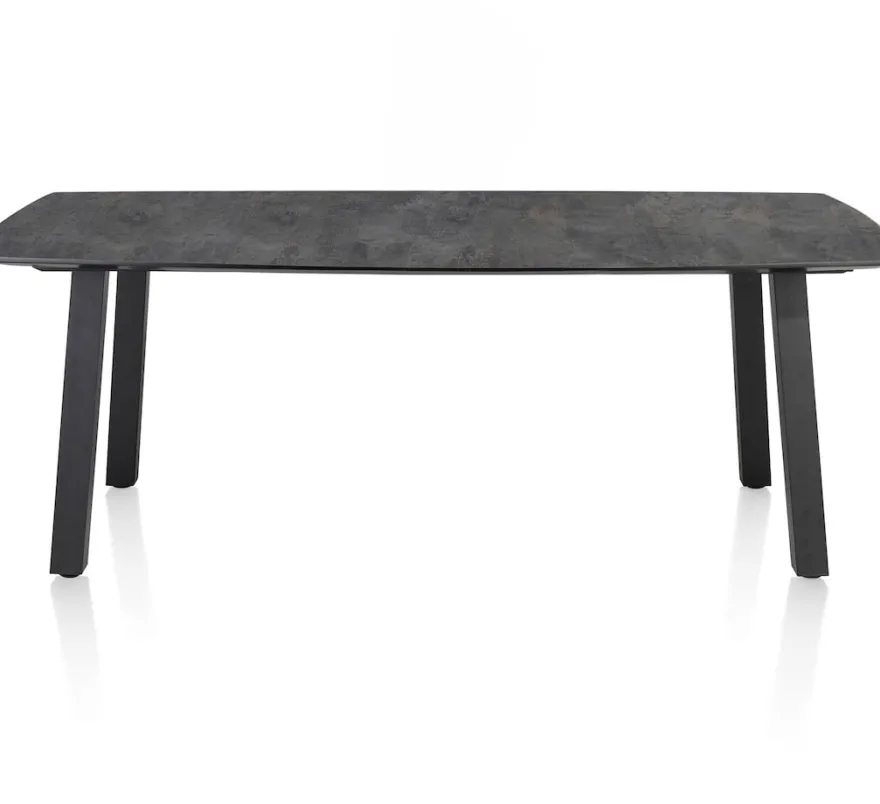 Palace, eetkamertafel 240 x 115 cm - 4-poten - Antraciet