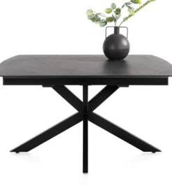 Pavalon, uitschuiftafel 140 (+ 50) x 100 cm - Antraciet
