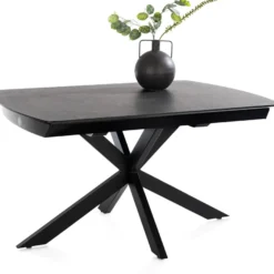 Pavalon, uitschuiftafel 140 (+ 50) x 100 cm - Antraciet