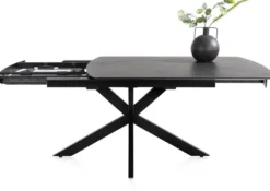 Pavalon, uitschuiftafel 140 (+ 50) x 100 cm - Antraciet